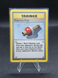 Pokemon TCG Base Set Pokemon Flute #86/102 Unlimited Uncommon Vintage 1999 LP - Image 1