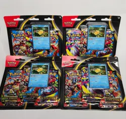 4x Pokemon TCG Mega Evolutions 3 Pack Blister Psyduck Promo Factory Sealed - Image 1