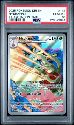 POKEMON 2025 HYDRAPPLE ILLUSTRATION RARE DESTINED RIVALS #188 PSA 10 - Image 1