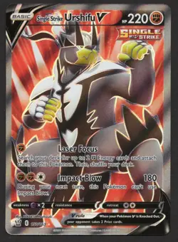 English Pokemon Single Strike Urshifu V (Full Art) Ultra Rare (SWSH05 150/163) N - Image 1