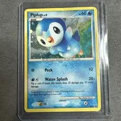 Piplup DP03 Diamond and Pearl Black Star Promo Holo Pokemon - Image 1