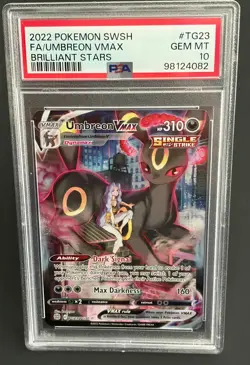 Pokemon Umbreon VMAX #TG23/TG30 SWSH: Brilliant Stars PSA 10 GEM MINT - Image 1