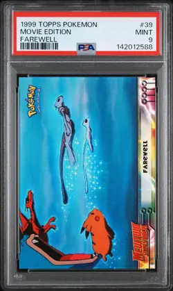 1999 TOPPS POKEMON THE MOVIE EDITION FAREWELL #39 MOVIE EDITION PSA 9 - Image 1
