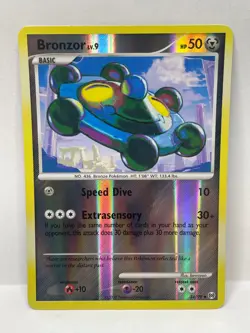 Pokemon TCG Arceus Bronzor Uncommon Reverse Holo 34/99 LP - Image 1