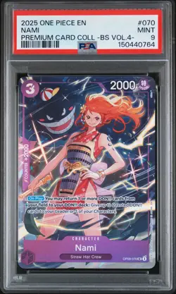 2025 ONE PIECE PREMIUM COLLECTION BEST SELECTION VOL.4 #070 NAMI PSA 9 - Image 1