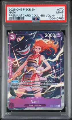 2025 ONE PIECE PREMIUM COLLECTION BEST SELECTION VOL.4 #070 NAMI PSA 9 - Image 1