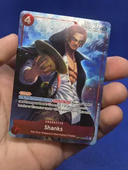 One Piece Legacy of the Master Shanks OP12-008 Alternate Alt Art Rare NM - Image 2
