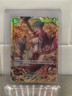 Bandai One Piece CCG Jewelry Bonney OP12-118 Legacy Special Holo 6000 Blocker - Image 1