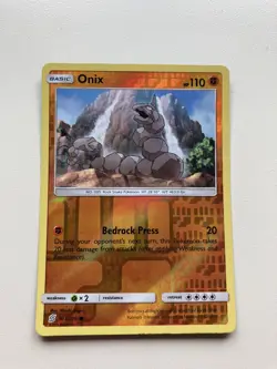 Onix 103/236 - Reverse Holo - Unified Minds Pokemon Card - Image 1