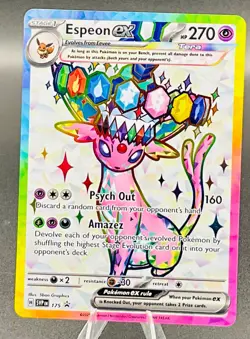 Pokemon Espeon EX prismatic figure collection promo Card 175 SVP EN NM - Image 1