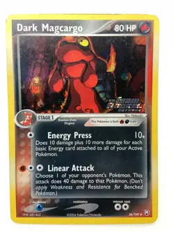 Dark Magcargo Team Rocket Returns 38/109 Reverse Holo Stamped Pokemon Card - Image 2