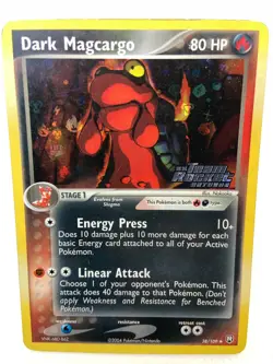 Dark Magcargo Team Rocket Returns 38/109 Reverse Holo Stamped Pokemon Card - Image 5