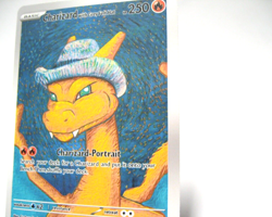 Charizard with Grey Felt Hat Pokemon x Van Gogh Black Star Promo ACG Art Card - Image 3