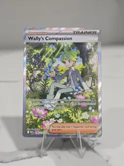 Wally's Compassion 186/132 Mega Evolution Special Illustration Rare Pokemon Card - Image 1