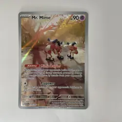 Mr. Mime Illustration Rare Scarlet & Violet 151 179/165 Pokemon TCG Card - Image 1