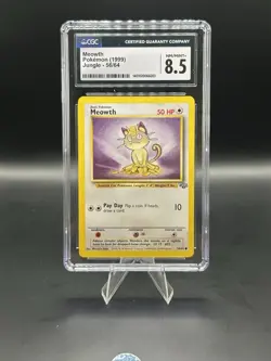 MEOWTH - Jungle Set - 56/64 - Common - Pokemon Card - Unlimited - NM - Image 1