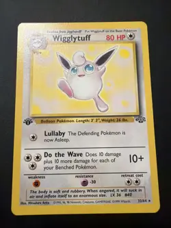 Pokemon Card Wigglytuff 1st Edition Jungle Set Non Holo 32/64 1999 Wizards - Image 1