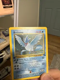 Pokemon TCG Articuno 1st Edition Holo Rare Card 2/62 Fossil - See Pics - Image 3