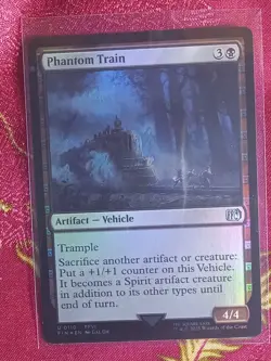 FOIL Phantom Train Final Fantasy Magic The Gathering MTG Card Black Vehicle - Image 1