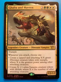 MTG 1x FOIL Ghalta and Mavren # 386 March of the Machine PROMO Magic the x1 NM - Image 1