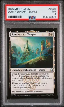 2025 MTG AVATAR: THE LAST AIRBENDER #0036 SOUTHERN AIR TEMPLE PSA 7 - Image 1