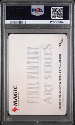 2025 Y'shtola, Night's Blessed -Final Fantasy Art Series 53/53 Gold Stamp PSA 10 - Image 2