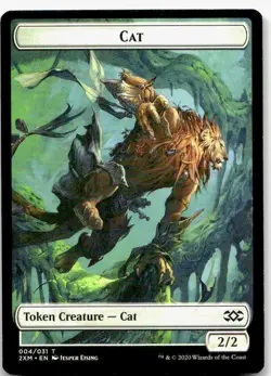 Cat Token, Double Masters #4 MTG - Image 1