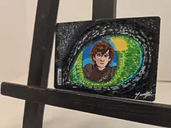 MTG Sol Ring Hiccup in Toothless Eye Alter Hand Painted by BAZAYO 1/1 - Image 2