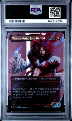 2025 MTG FF BORDERLESS-FOIL KUJA, GENOME SORCERER/TRANCE KUJA FATE DEFIED PSA 10 - Image 2