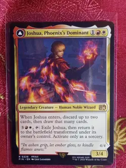 Joshua, Phoenix's Dominant / Phoenix, Warden of Fire Final Fantasy Magic MTG - Image 2