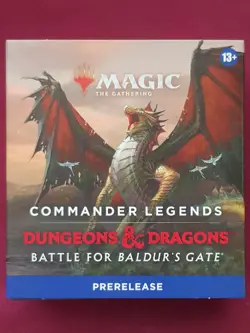 Magic The Gathering COMMANDER LEGENDS BALDUR'S GATE PRERELEASE PACK Sealed MTG - Image 1