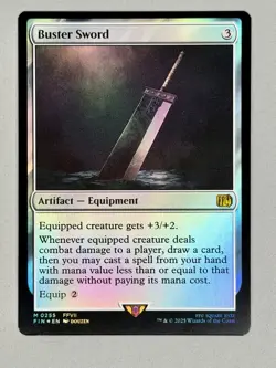 MTG Magic the Gathering Buster Sword (255/764) Final Fantasy NM FOIL - Image 3