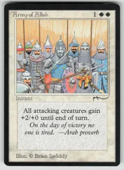 MTG Arabian Nights Army of Allah (Light) Near Mint or Better - Image 1