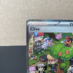 Pokemon Clive Full Art Holo Trainer SV: Paldean Fates 236/091 Special Rare NM - Image 3