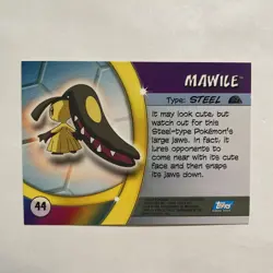 Mawile #44 - 2004 Pokemon Topps Advanced Challenge- LP - Image 2