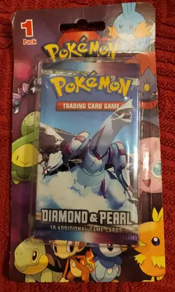 Pokemon Diamond & pearl Rare Vintage 1 Pack 2007 / 08 Package New Never Opened - Image 1