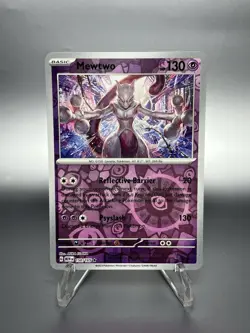 Mewtwo 151 Reverse Holo Pokemon TCG 150/165 Scarlet & Violet Rare - Image 1