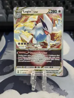 Lugia VSTAR 139/195 Swsh12 Silver Tempest Ultra Rare Holo Pokemon Card - NM - Image 1