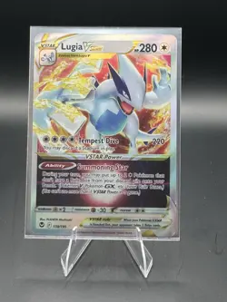 Pokemon Lugia VSTAR 139/195 Swsh12: Silver Tempest Ultra Rare Holo 280 HP Card - Image 3