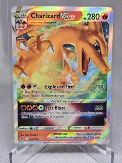 2023 Pokemon SWSH Charizard V Star Holo Crown Zenith 019/159 MINT Card - Image 1