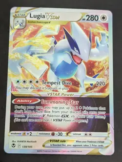 Pokemon Card - Lugia VSTAR Silver Tempest 139/195 Ultra Rare SWSH Holo - Image 1
