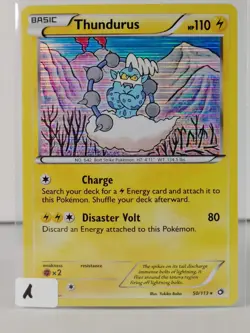 Thundurus - POKEMON - Legendary Treasures - 50/113 - Holo Rare - NM -A - Image 5