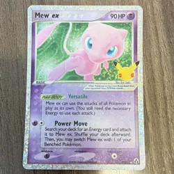 Pokemon Mew ex Celebrations Classic Collection EX Holo 88/92 90 HP - Image 1