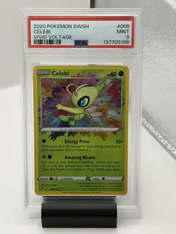 2020 Pokemon Celebi Amazing Rare Vivid Voltage 009/185 PSA 9 MINT - Image 1