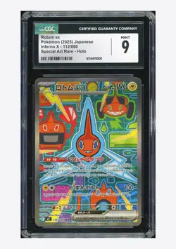 Pokemon CGC 9 Rotom ex SAR 2025 112/080 M2 Japanese - Image 1
