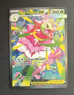 2026 Pokemon Ascended Heroes MEGA MEGANIUM EX SIR 272/217 Near Mint+ - Image 1