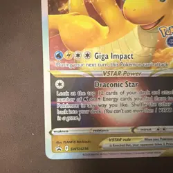 Pokemon TCG Dragonite VSTAR SWSH236 Sword & Shield Promo Holo Card 280HP - Image 3