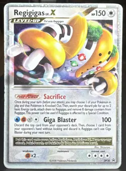 Pokemon TCG Regigigas LV.X DP30 Diamond and Pearl Black Star Promo Holo Card - Image 1