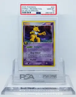 POKEMON EX DELTA SPECIES HYPNO #23 REVERSE HOLO FOIL RARE PSA 10 GEM MINT #* - Image 1