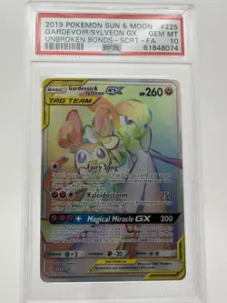 Pokemon Gardevoir & Sylveon GX Unbroken Bonds 225/214 Secret Rare Holo PSA 10 - Image 1